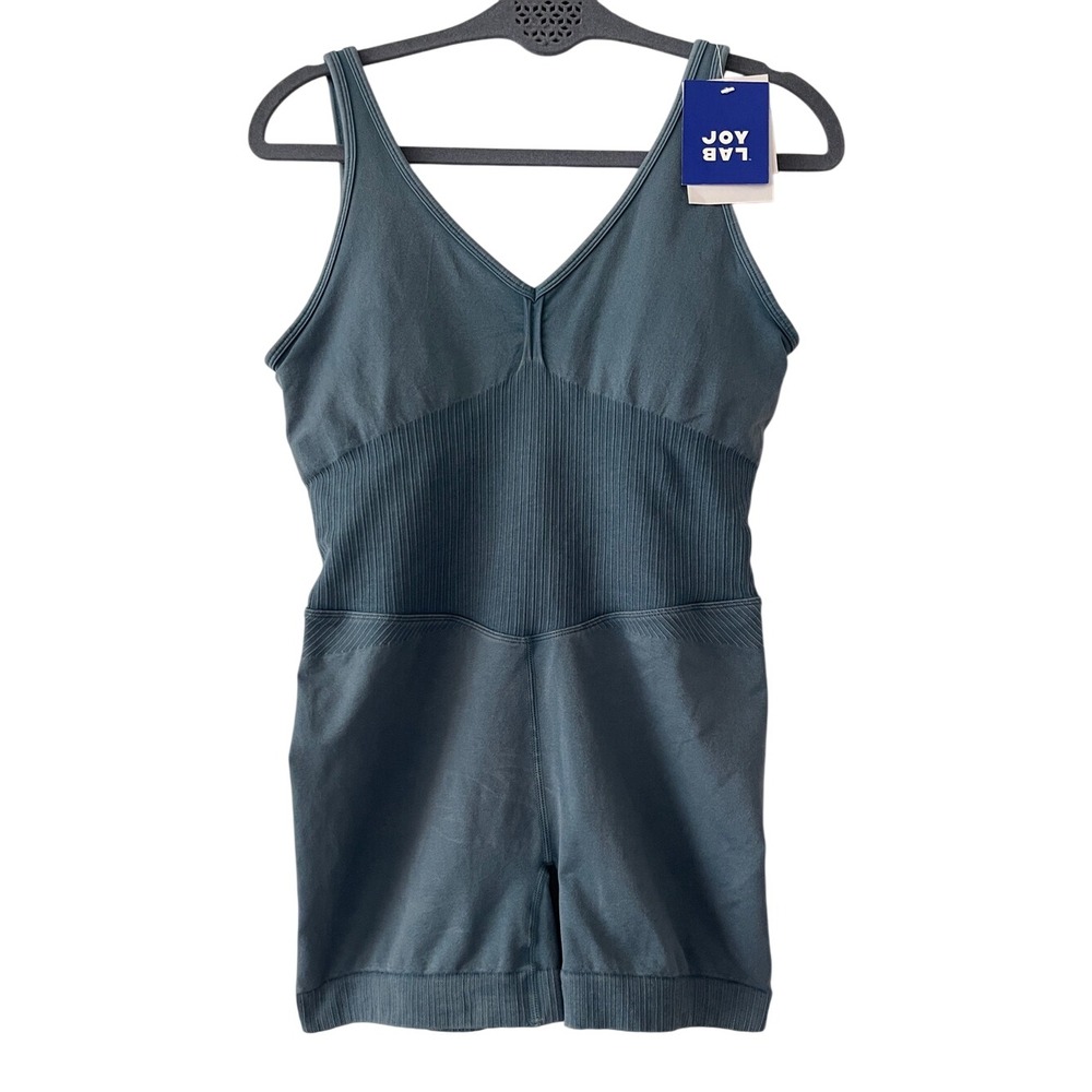 JoyLab Blue Standard Fit Bodysuit Athletic Romper Large NWT